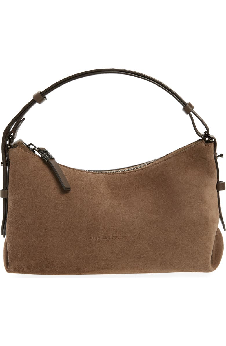 Brunello Cucinelli Suede Shoulder Bag, Main, color,