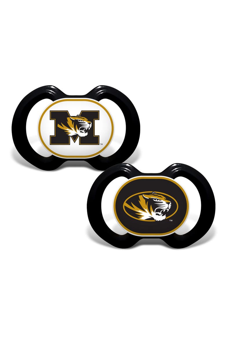 Missouri Tigers Pacifier 2-Pack, Main, color, Multicolor