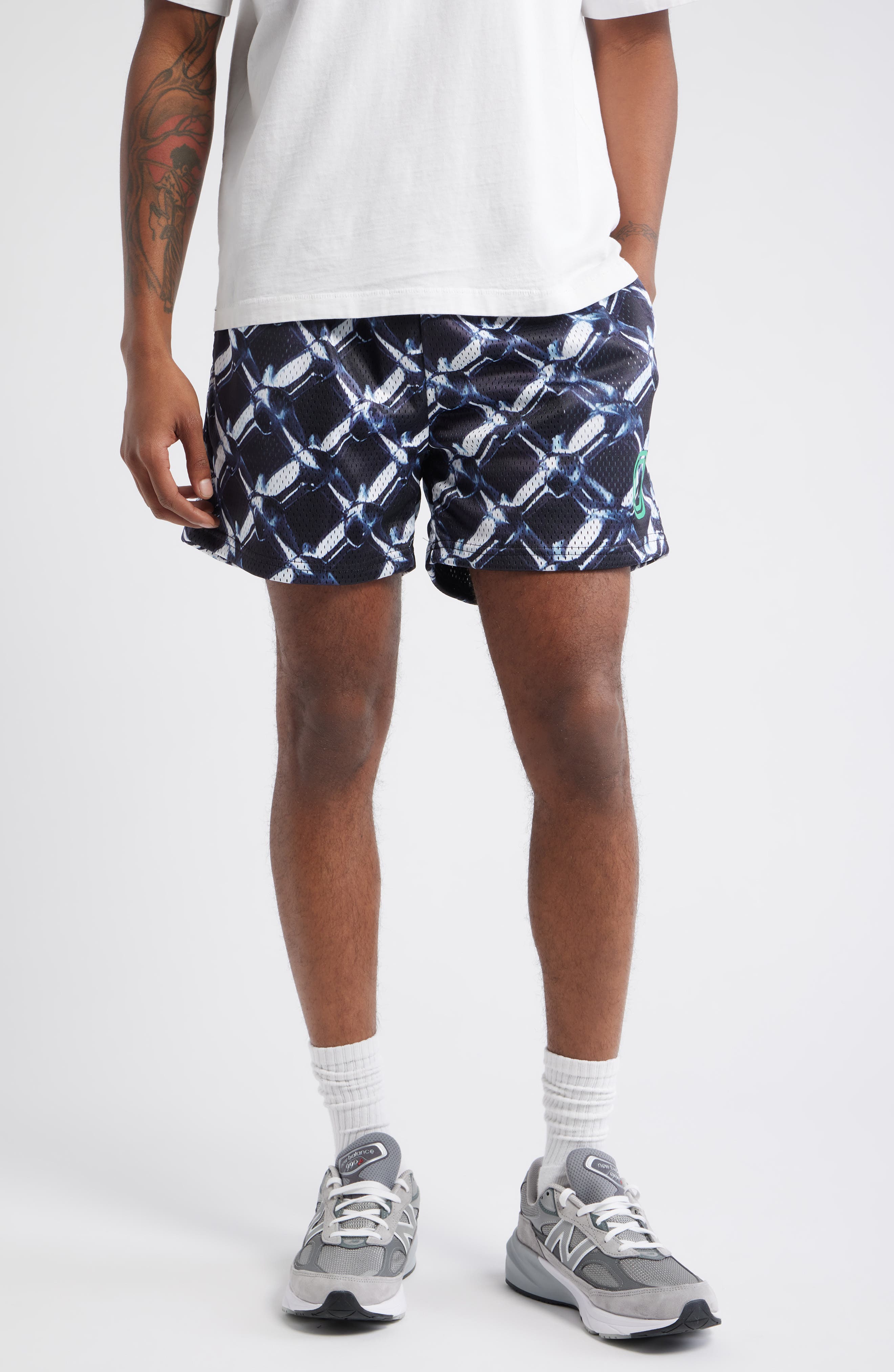 Overtime Chrometeam Metal Mesh Basketball Shorts In Gray