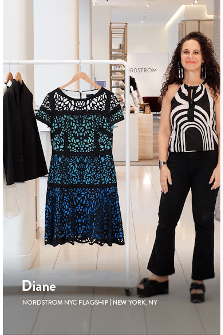 Ombré Lace Fit & Flare Dress video