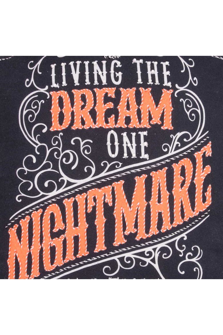 Halloween Dreamy Nightmare Tombstone Accent Pillow, Alternate, color, Orange