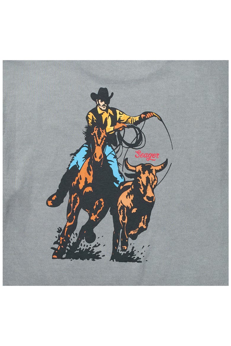 Premium Rodeo Series Cotton Graphic T-Shirt, Alternate, color, PIGMENT GREY