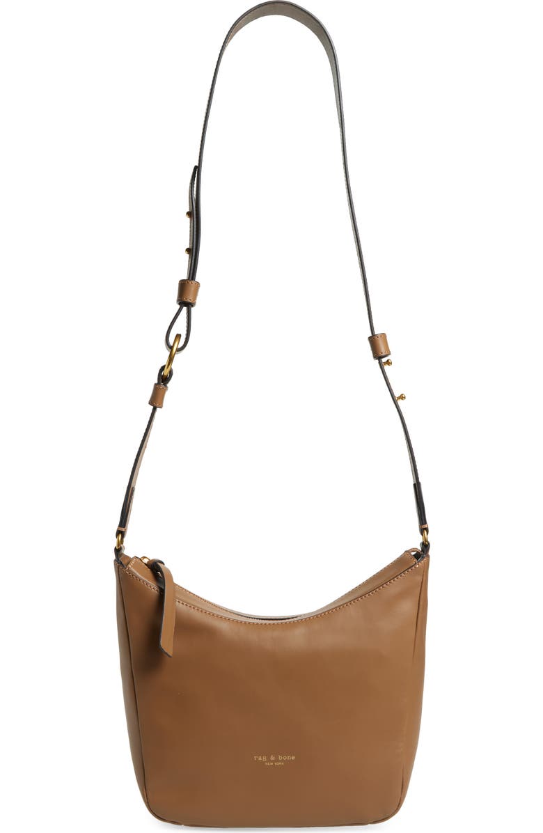 rag & bone Prospect Square Leather Crossbody Bag, Main, color, Cog Leather