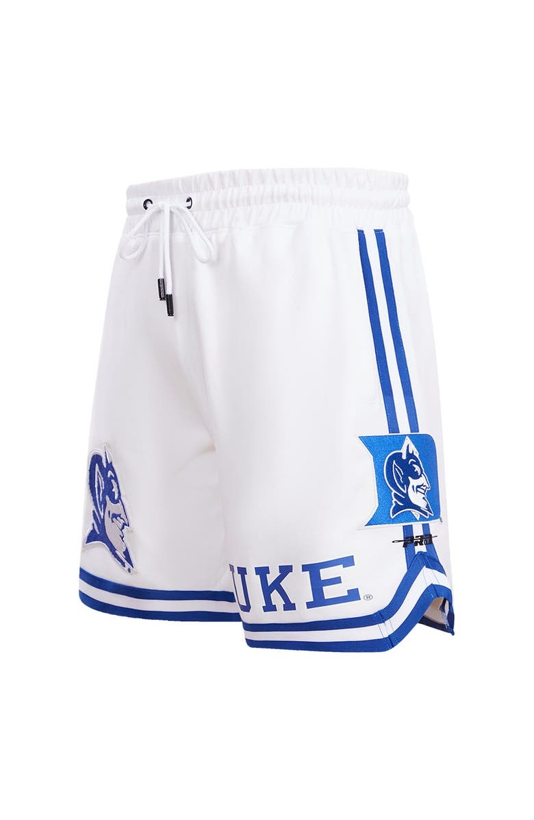 PRO STANDARD Men's Pro Standard White Duke Blue Devils Classic Shorts, Alternate, color, 