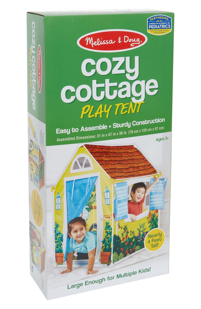 Melissa & Doug Cozy Cottage Play Tent, Main, color, 