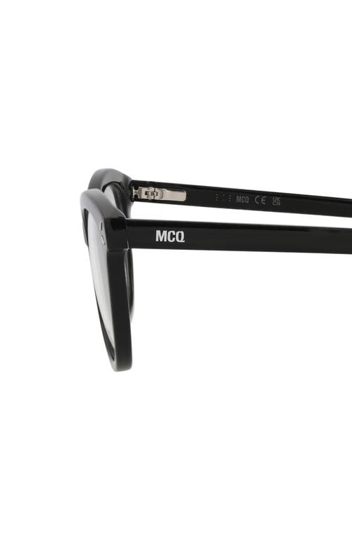 Alexander Mcqueen Mcqueen 51mm Cat Eye Optical Frames In Black Black Transparent