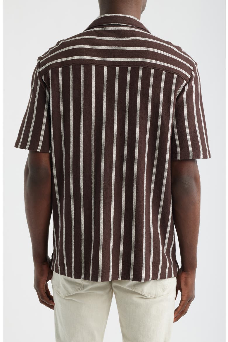 Seaport Terry Camp Shirt, Alternate, color, COFFEE BEAN