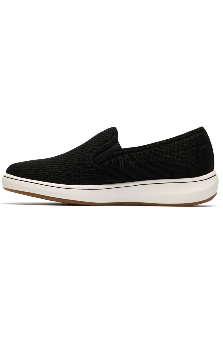 Clarks<sup>®</sup> BreezeSky Zoe Slip-On Sneaker, Alternate, color, Black Canvas