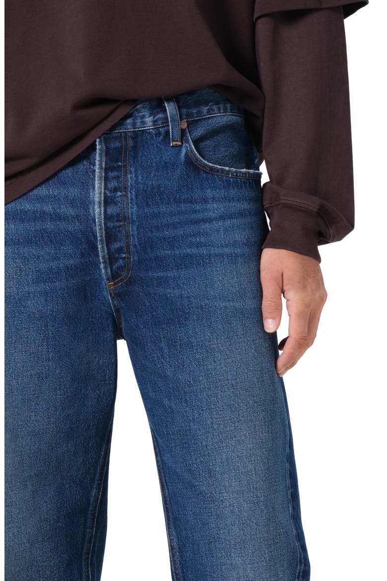 '90s Mid Rise Relaxed Straight Leg Jeans, Alternate, color, DARK INDIGO