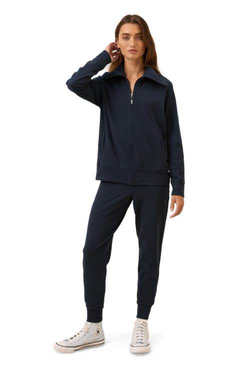 Organic Cotton CloudKnit Zip Jacket