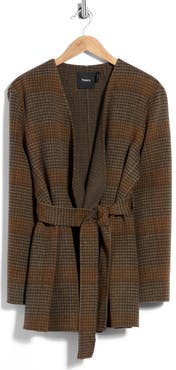 Theory Plaid Wool & Cashmere Jacket