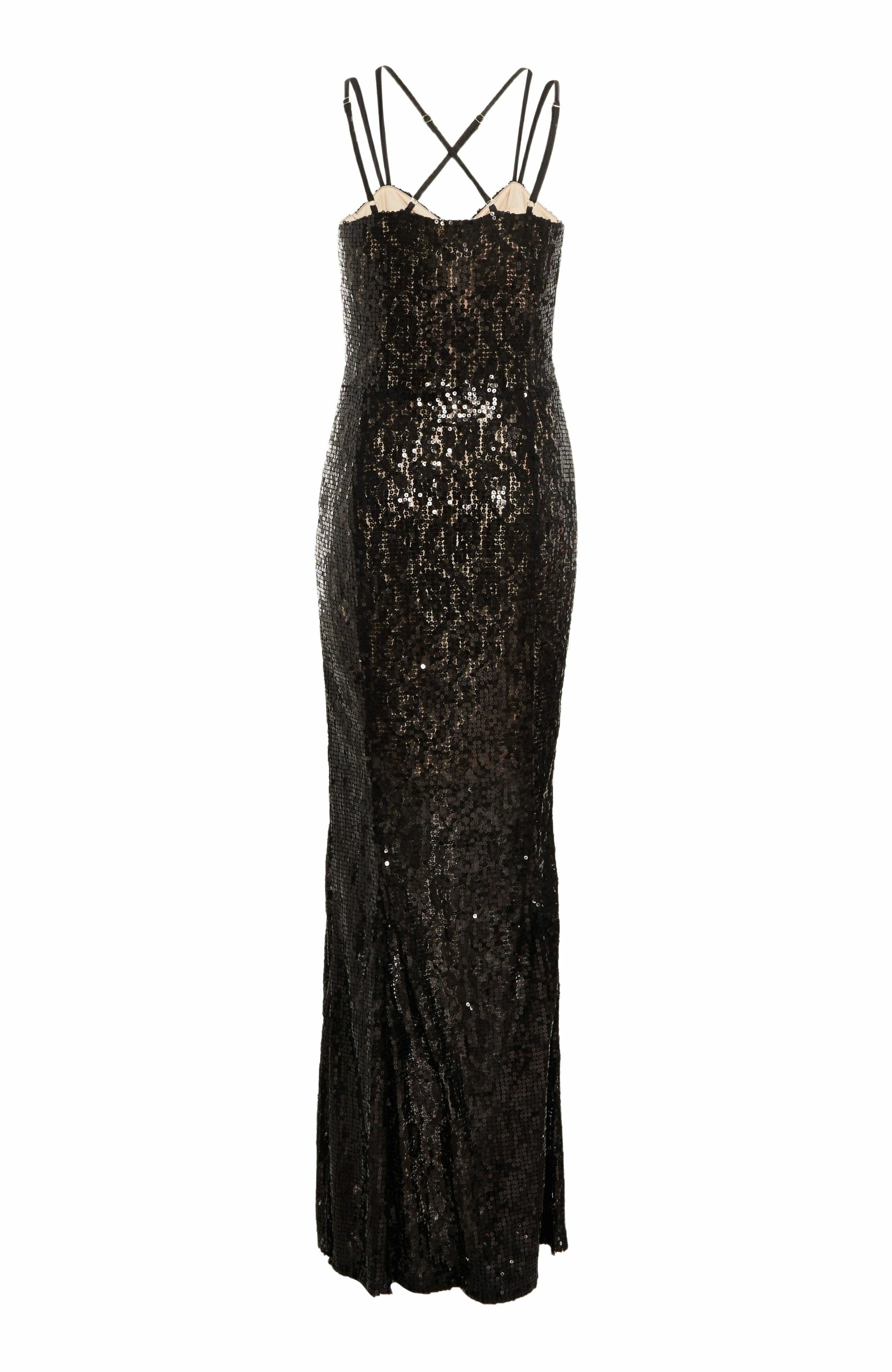 black sequin fishtail dress black sequin fishtail maxi dress Maxi Dress Black Long Dress Ciara Maxi Dress Size 10