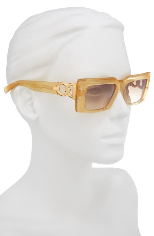 Balmain 53mm Square Sunglasses In Gold