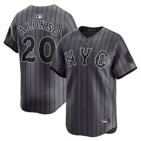 Men's Nike Pete Alonso Gray New York Mets City Connect Limited Jersey