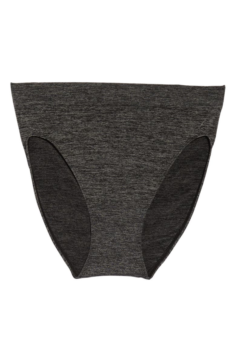 Wacoal B-Smooth High Cut Briefs, Alternate, color, Charcoal Heather