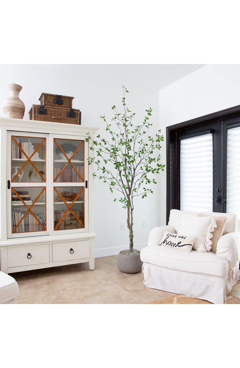 NEARLY NATURAL 8 ft. Minimalist Citrus Tree Artificial Plant, Alternate, color, 