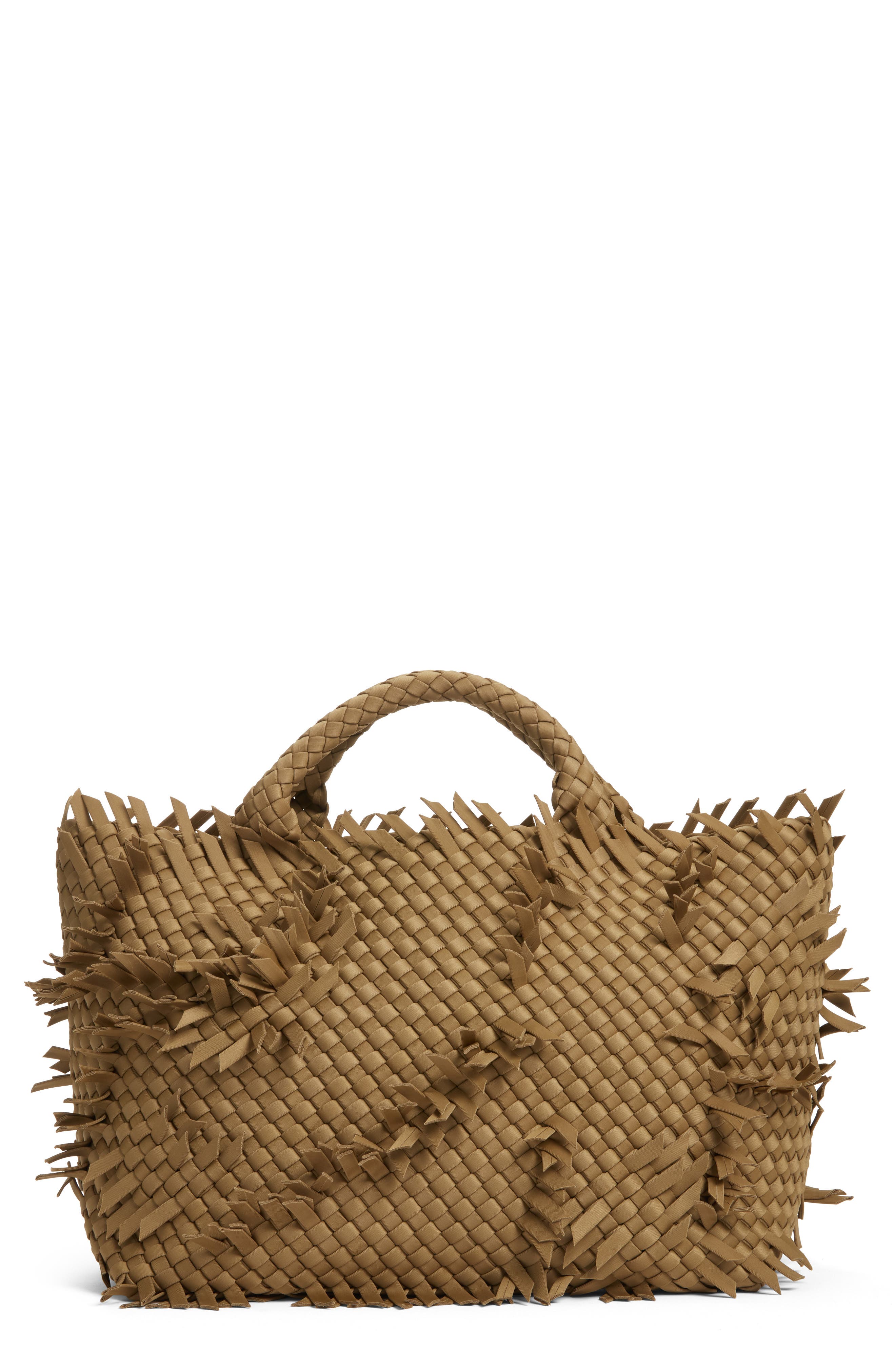 St. Barths Medium Fray Tote, Main, color, GREEN TEA