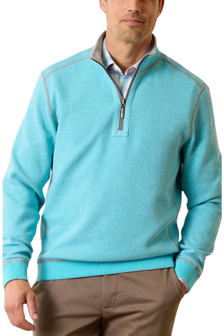 Flip Coast Reversible Half Zip Pullover, Alternate, color, BALA SHARK HEATHER