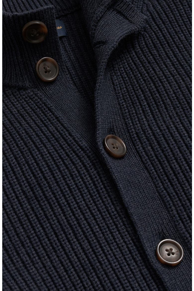 Button Front Cotton Cardigan, Alternate, color, BROS BROS BLUE
