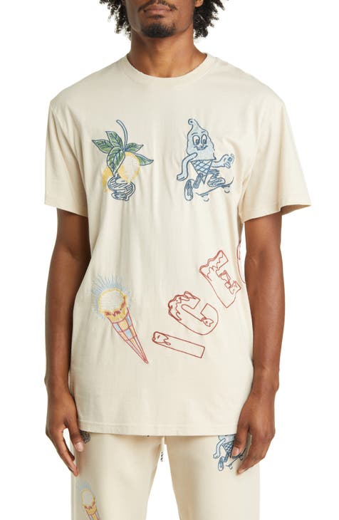 Consume Embroidered Graphic T-Shirt