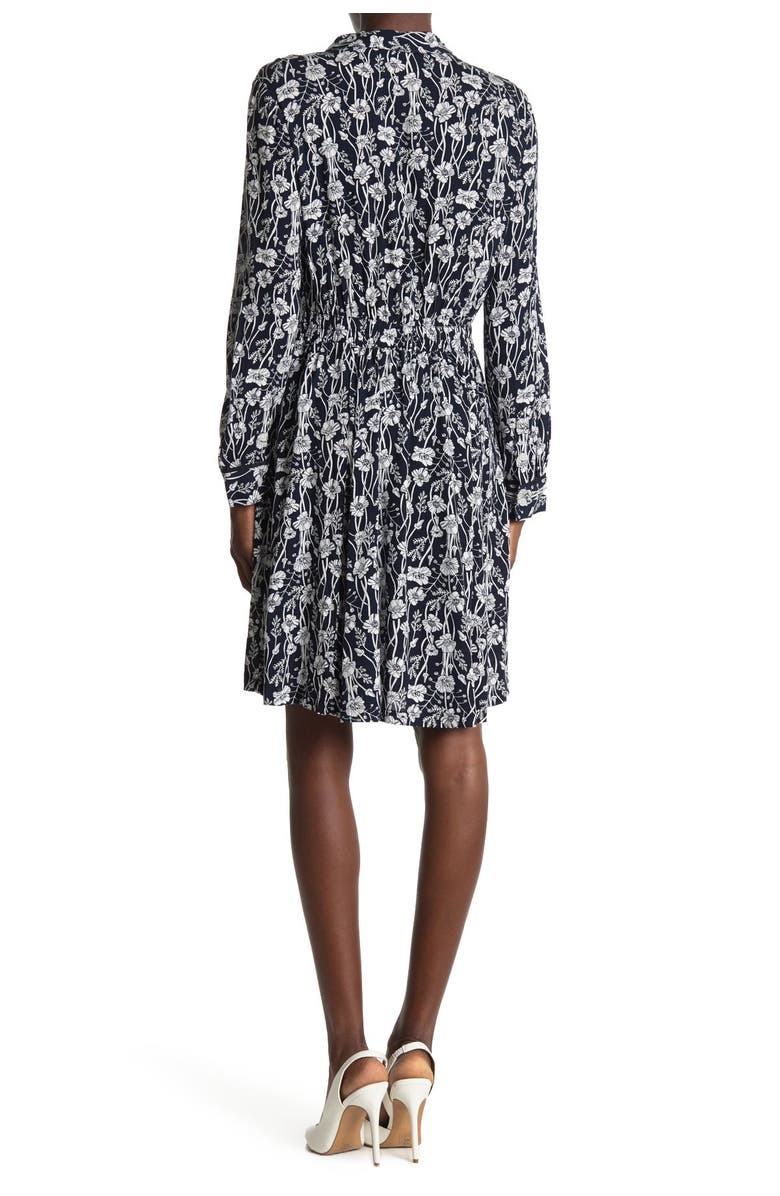 Tommy Hilfiger Floral Twist Front Shirt Dress, Alternate, color, 