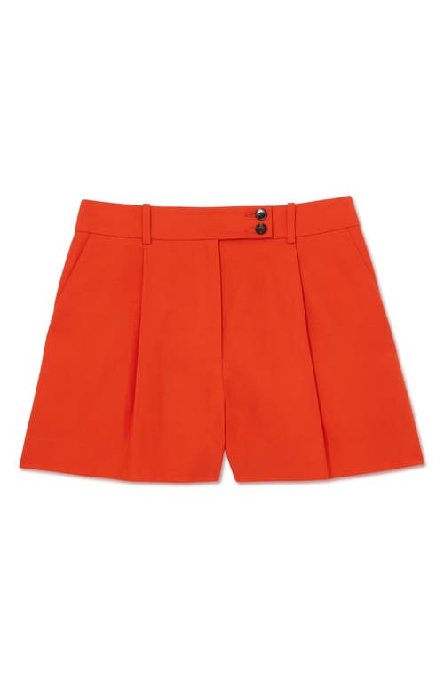 Reiss Raine Pleated Flare Leg Shorts