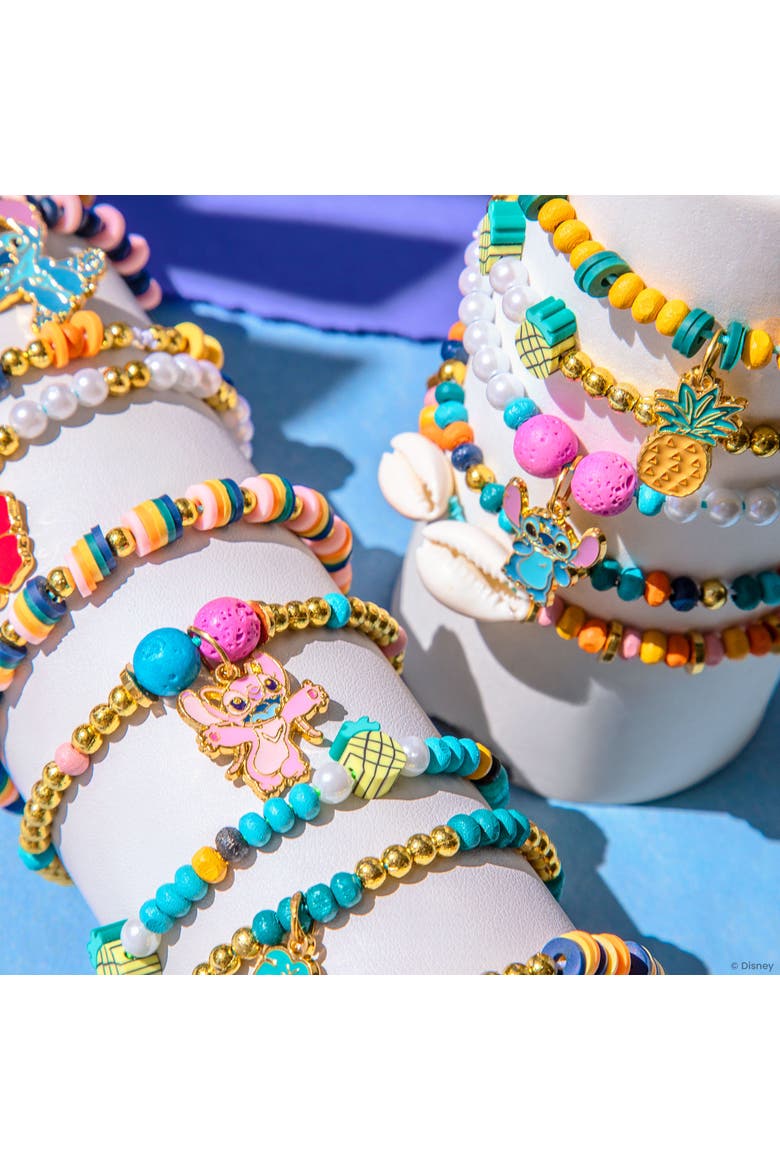 Disney Stitch Diy Jewelry Design Kit, Craft & Make 10 Bracelets, Alternate, color, Multicolored