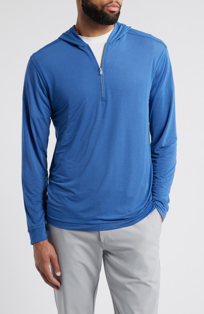 johnnie-O Welsey Performance Half Zip Hoodie, Main, color, Lake