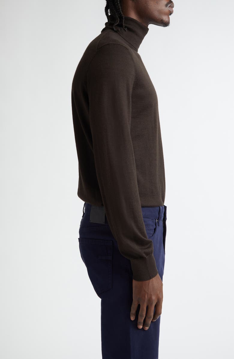 ZEGNA Cashmere & Silk Turtleneck Sweater, Alternate, color, 