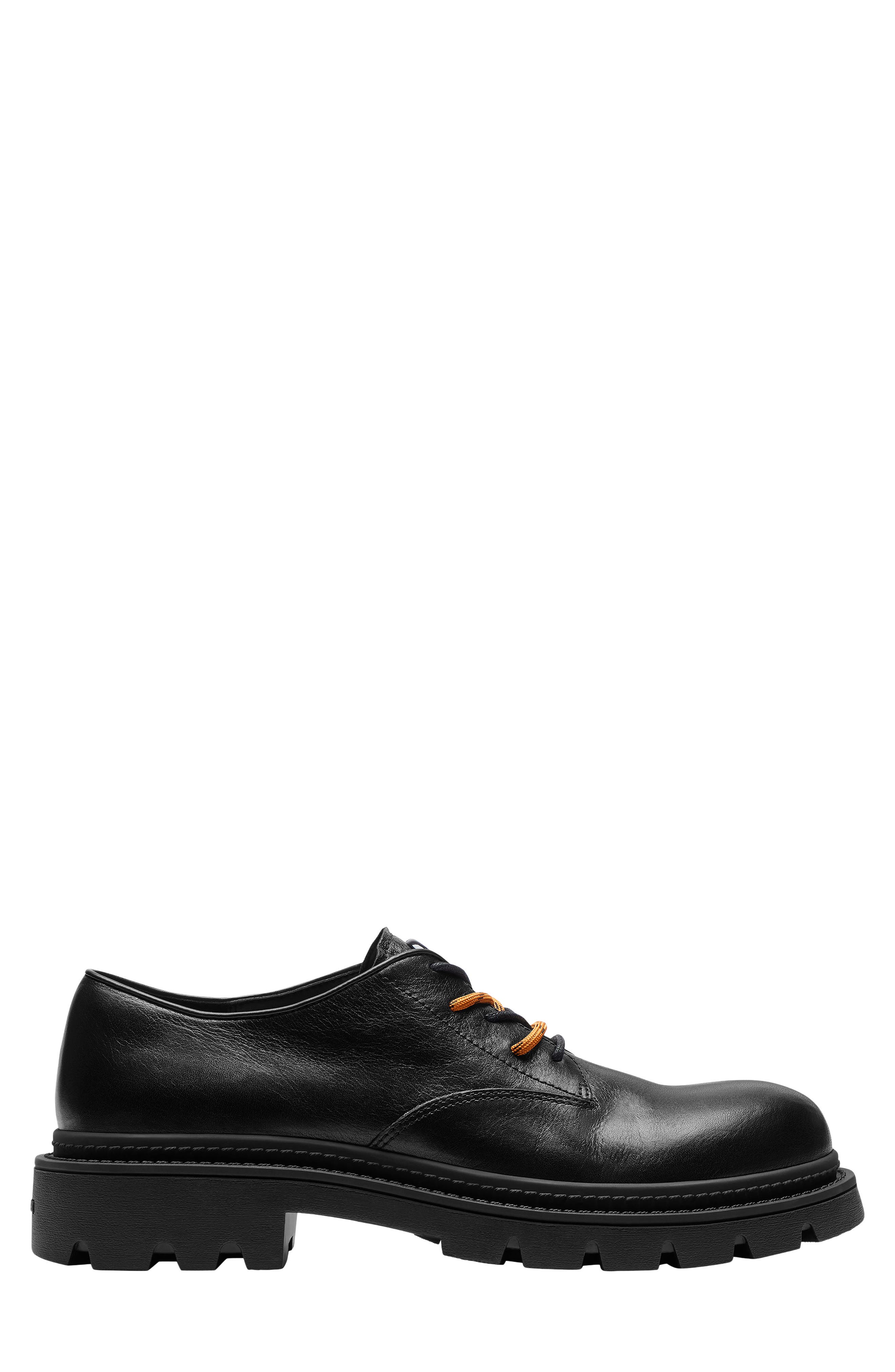 Plain Toe Leather Derby, Alternate, color, BLACK