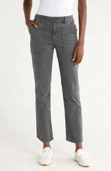 Madewell Garment Dyed Slim Straight Leg Utility Pants