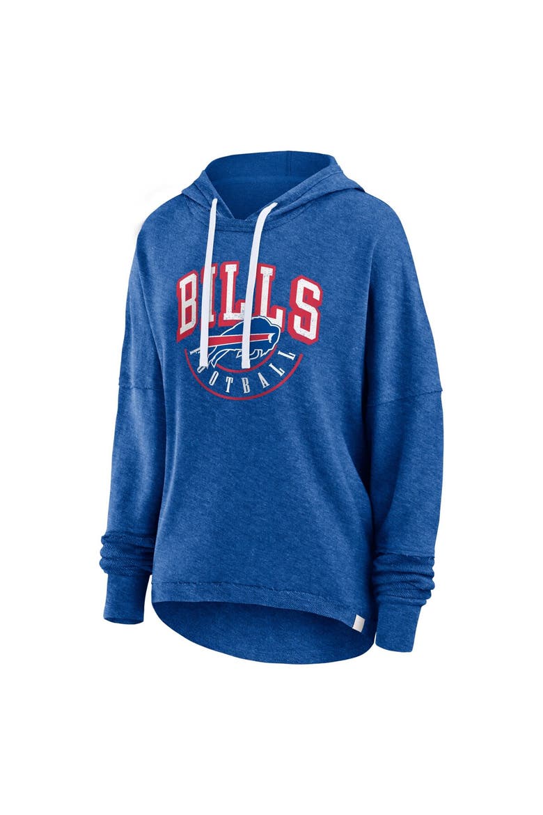 Women's Fanatics Branded Royal Buffalo Bills Lightewight Modest Crop Lounge Helmet Arch Pullover Hoodie, Alternate, color, Royal