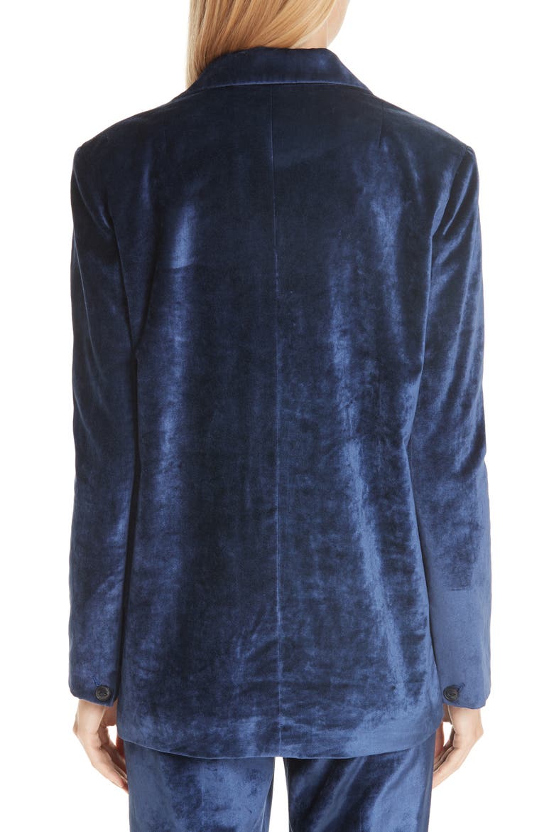 Monty Velvet Blazer, Alternate, color, DENIM BLUE