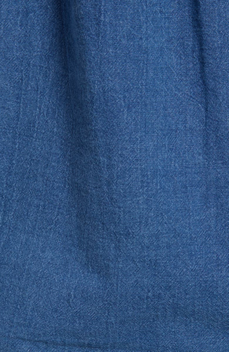 Faherty Presley Embroidered Detail Cotton Chambray Top, Alternate, color, 