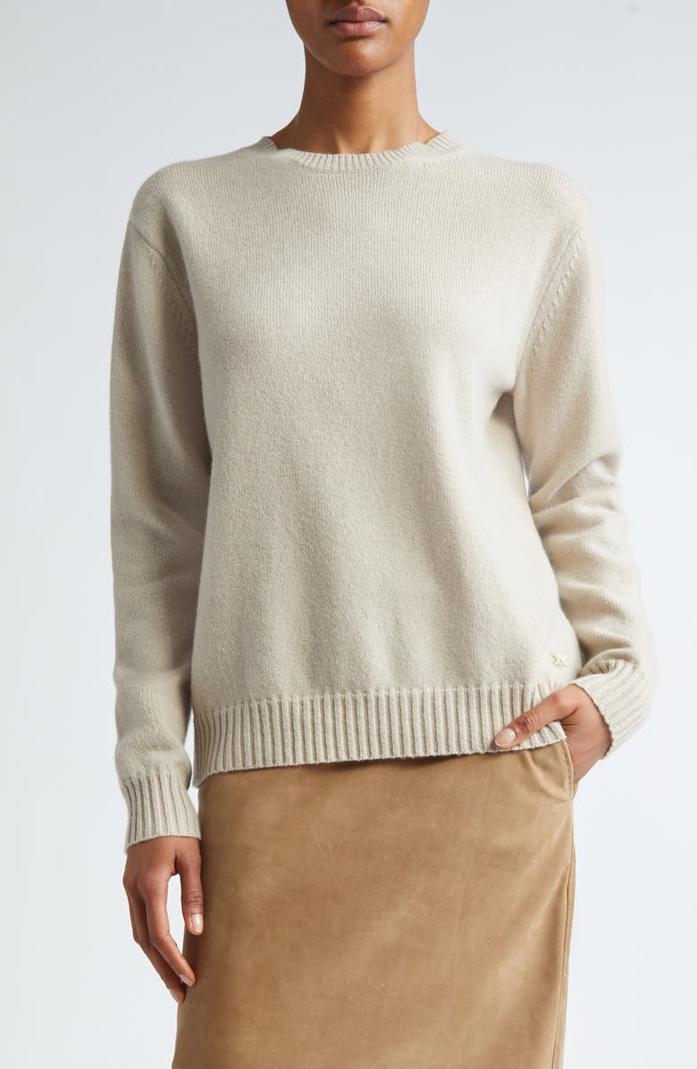 Max Mara Viglio Wool & Cashmere Crewneck Sweater, Main, color,