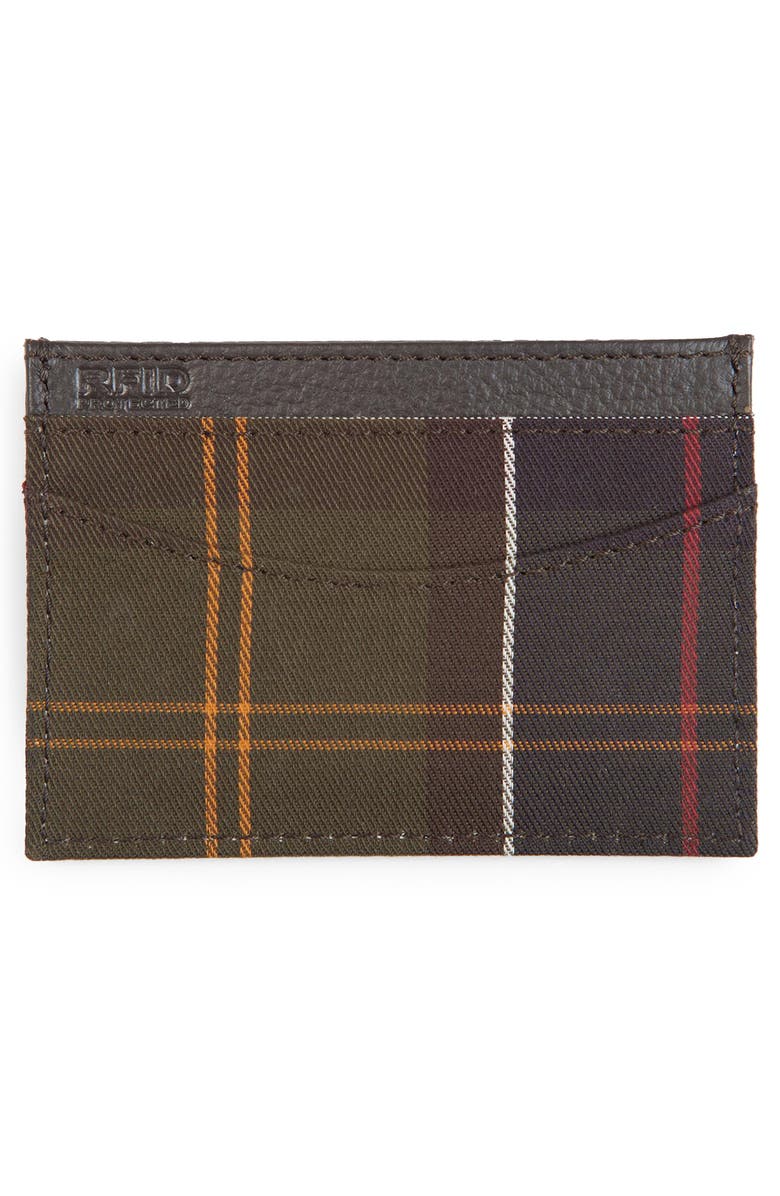 Barbour Tartan Plaid Card Holder, Alternate, color, 