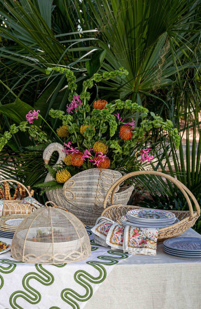 Juliska Provence Rattan Medium Urn, Alternate, color, Whitewash