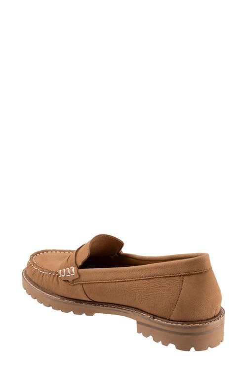 Trotters Francey Lug Sole Penny Loafer In Brown