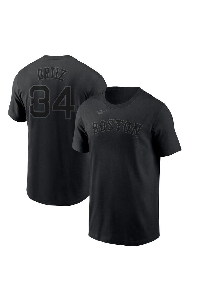 Men's Nike David Ortiz Black Boston Red Sox Name & Number T-Shirt, Main, color, Black