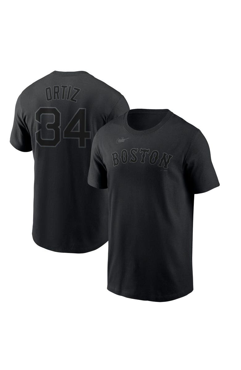 Nike Men's Nike David Ortiz Black Boston Red Sox Name & Number T-Shirt, Main, color, Black
