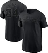 Nike Men's Nike David Ortiz Black Boston Red Sox Name & Number T-Shirt