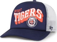 '47 Men's '47 Navy Detroit Tigers Meander Foam Trucker Snapback Hat