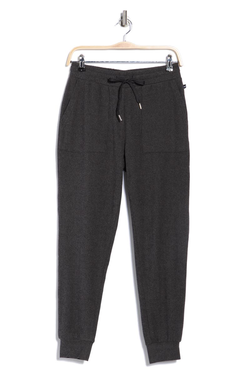 Jessica Simpson Tie Waist Joggers, Alternate, color, Meteorite Heather