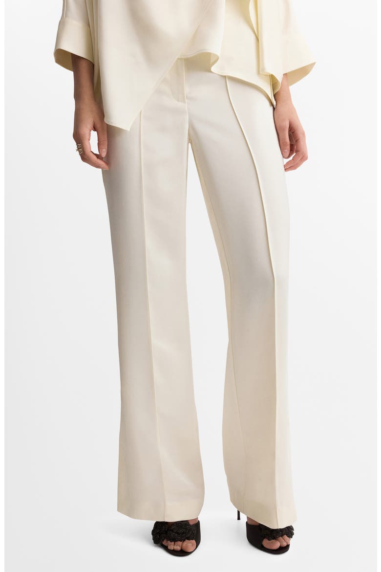Mid Rise Straight Leg Pants, Main, color, ECRU