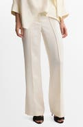 MANGO Mid Rise Straight Leg Pants