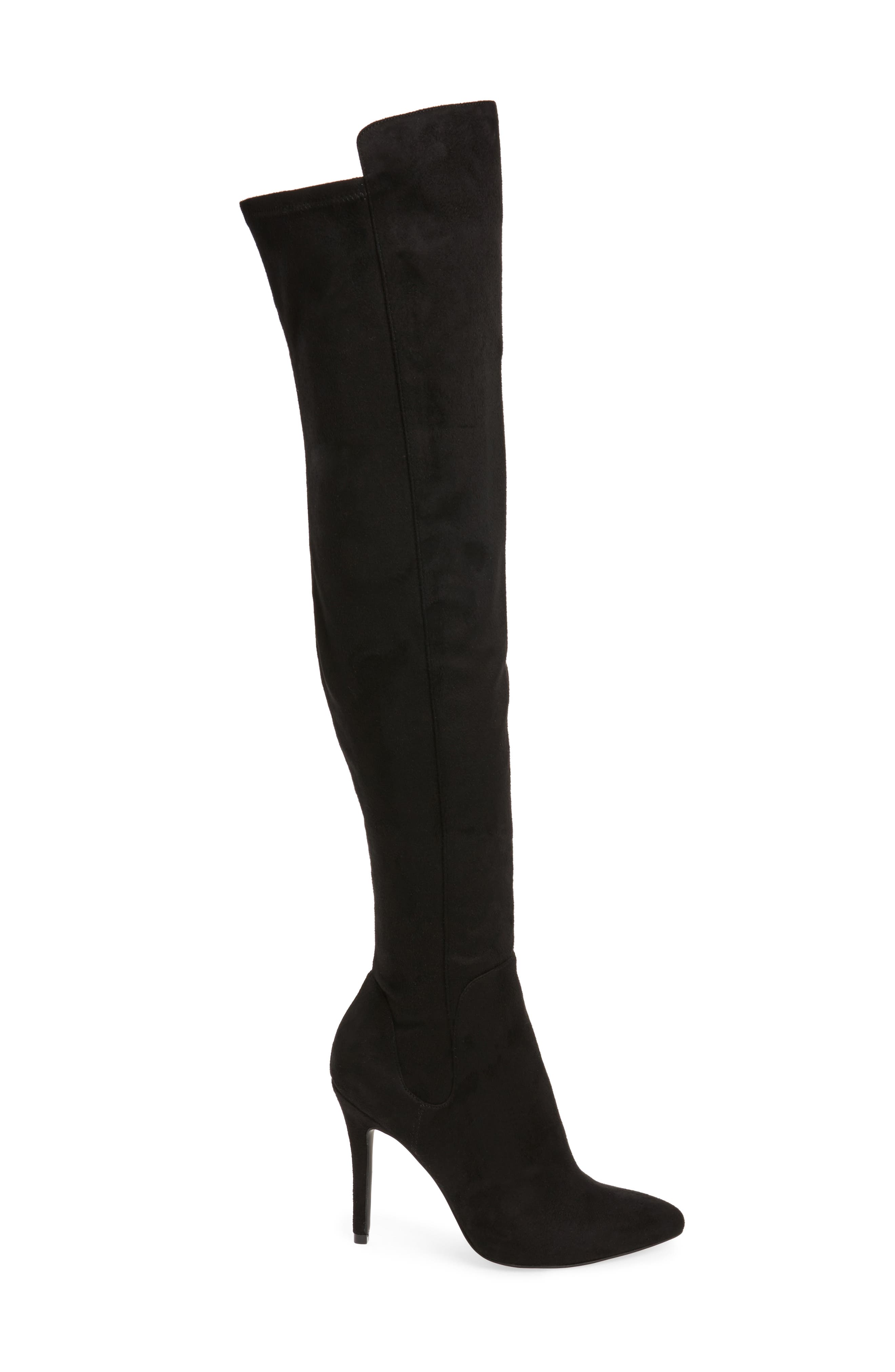 Perfect Over the Knee Boot, Alternate, color, BLACK SUEDE