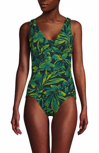 Lands End SlenderSuit Grecian Tummy Control Chlorine Resistant One Piece Swimsuit Nordstrom