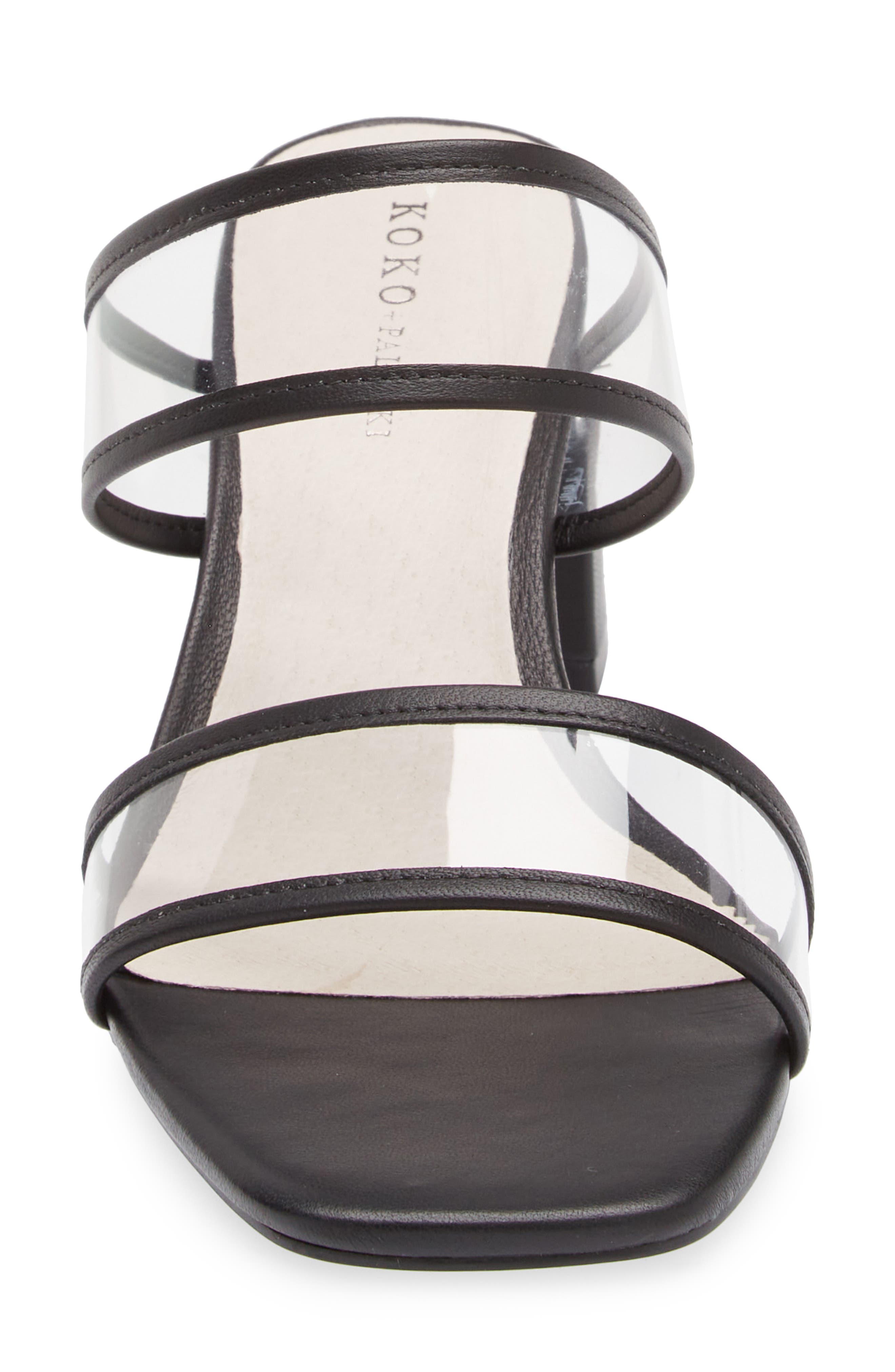 KOKO + PALENKI Ghost Slide Sandal, Alternate, color, Black Leather