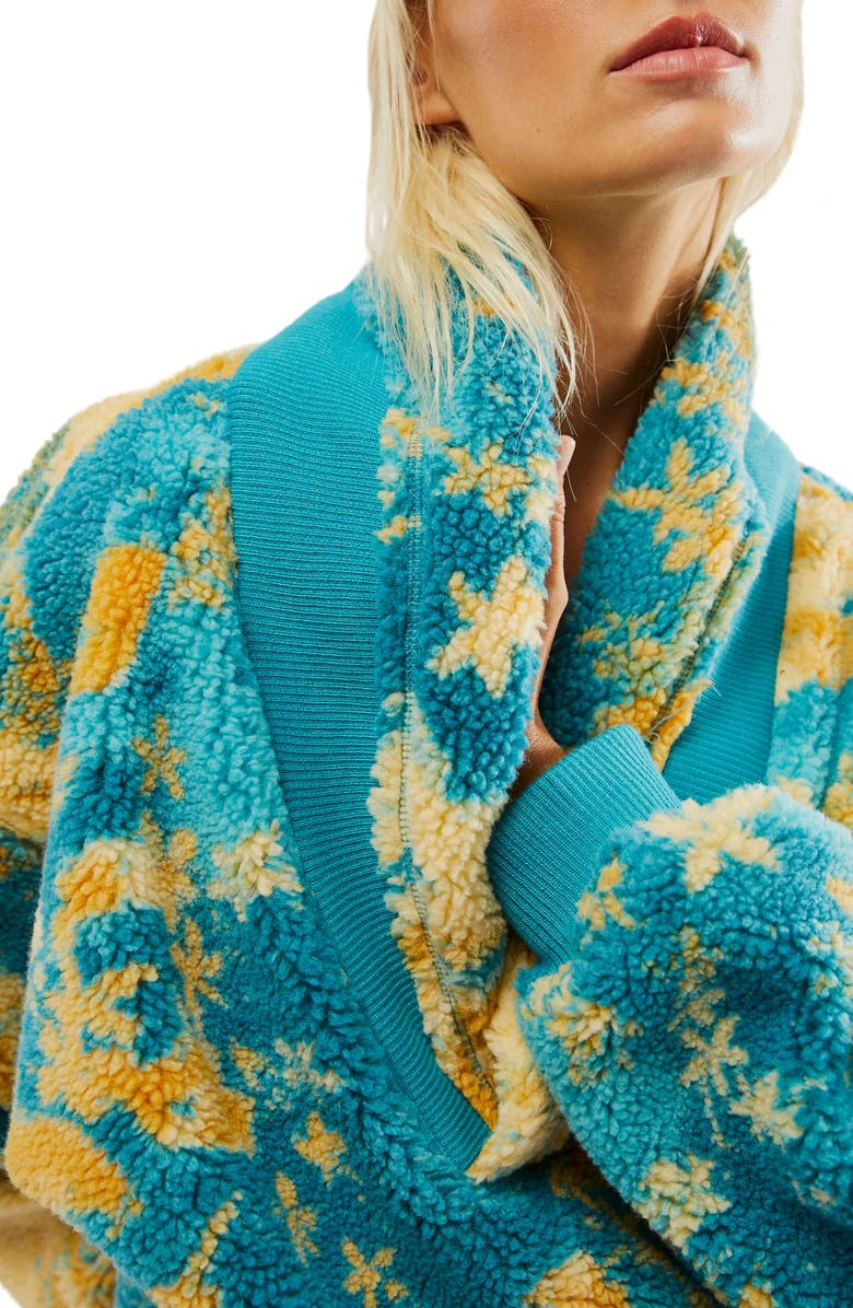 Free People Rosie Print Fleece Jacket, Alternate, color,