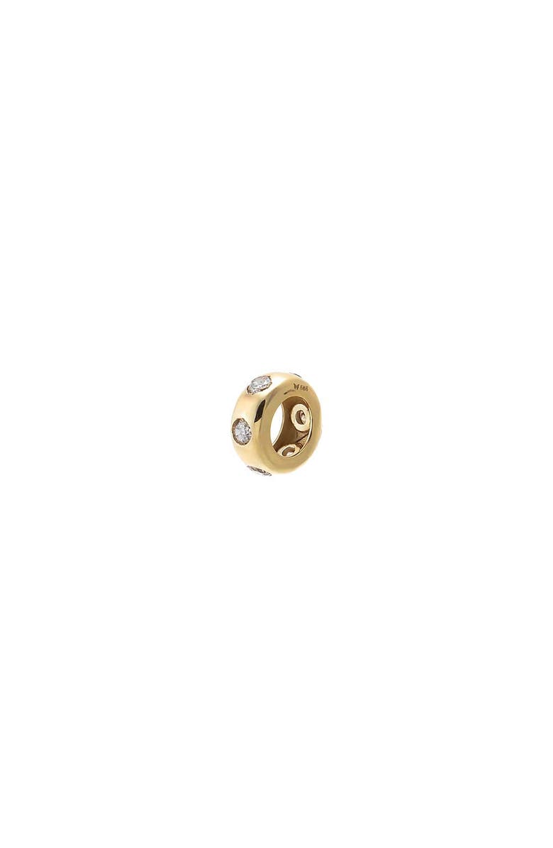 BY ADINA EDEN Diamond Scattered Rondelle Charm 14K, Main, color, 14K Gold